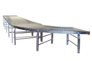 Rulliera lineare folle con rulli in acciaio P70cm passo 7cm